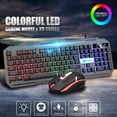 thumbnail image 1 of LED Keyboard and Mouse, 104 Keys Rainbow Backlit Gaming Keyboard, USB Wired Computer Keyboards and Mouse Combo for Games, Office, Household, Gifts for Men&Boyfriend(Black), 1 of 6