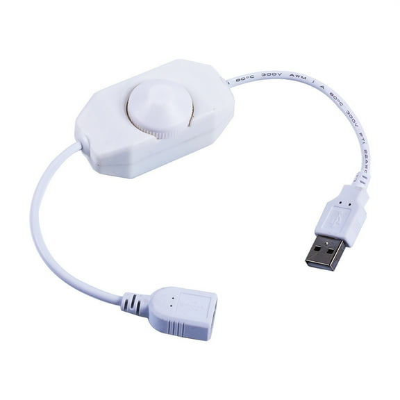 LED Knob Dimmer USB Extension Cord Stepless Control, Rotary Controller, LED Strip Lights
