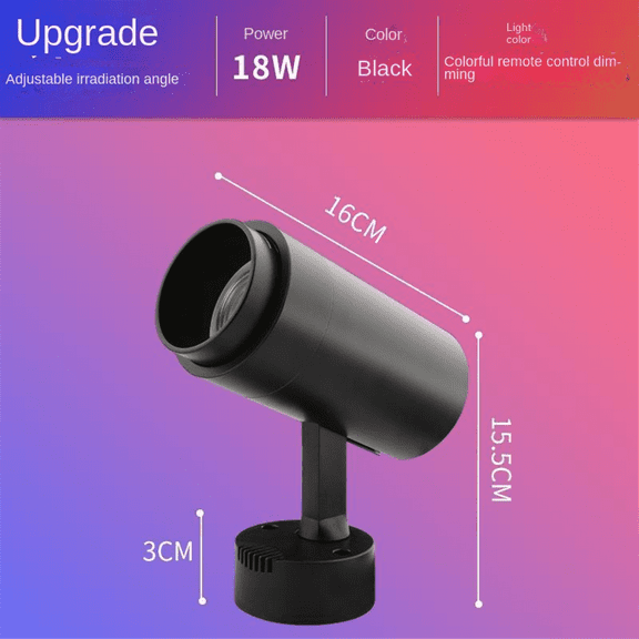 LED Lamp Spotlight Ceiling Spot Lights RGB Lamp Remote Control Adjustable Atmosphere Decoration Indoor Ceiling Light B