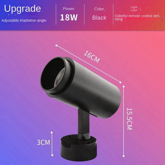 LED Lamp Spotlight Ceiling Spot Lights RGB Lamp Remote Control Adjustable Atmosphere Decoration Indoor Ceiling Light B