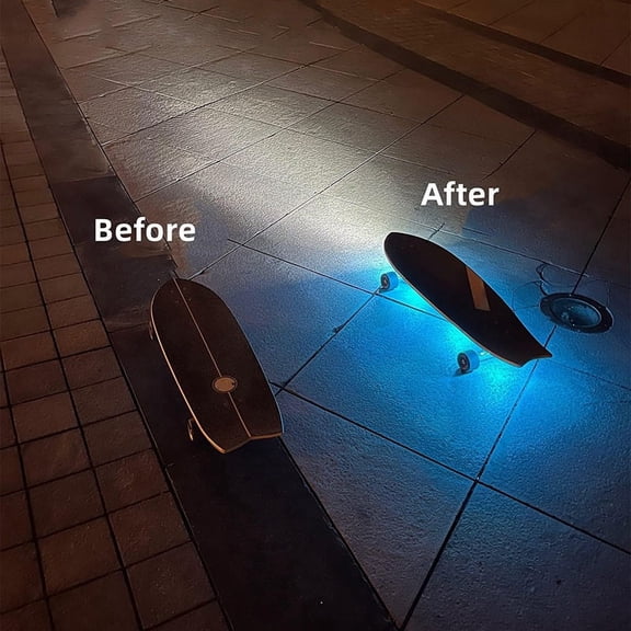Qtmnekly LED Lamp for Scooter Night Riding, Skateboarding Equipment Accessories
