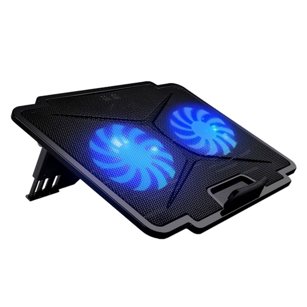 LED Laptop Cooling Pad Gaming Laptop Coolers Laptop Fan Cooling Stand with Quiet Cooling Fan 2 USB Port for Laptop