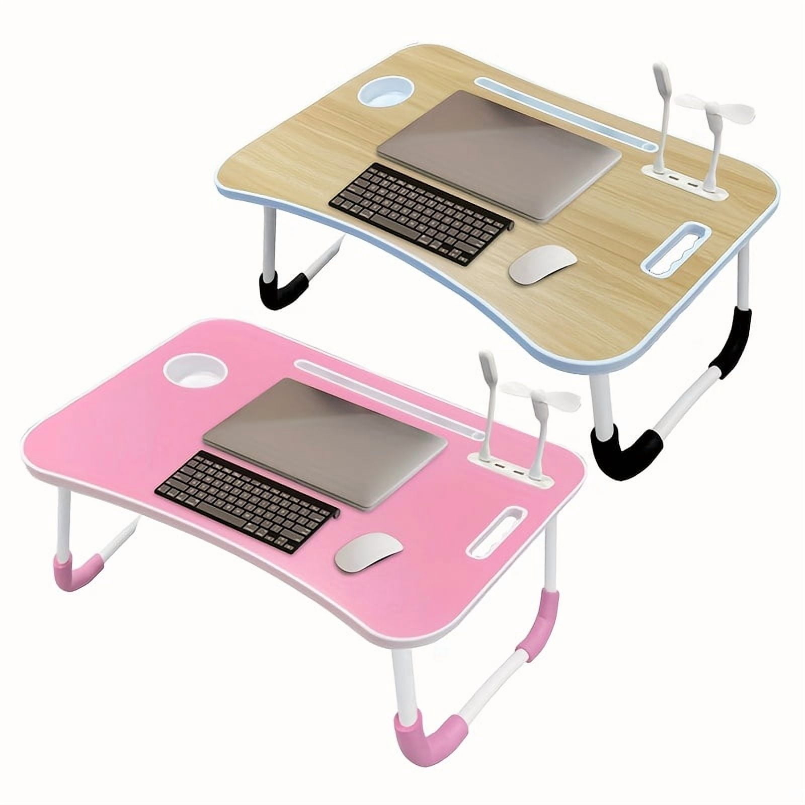 [LED Laptop Table with Storage] Multi-functional Laptop Table - Height ...