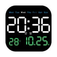 LED Large Digital Wall Clock Remote Control Temperature Date Week