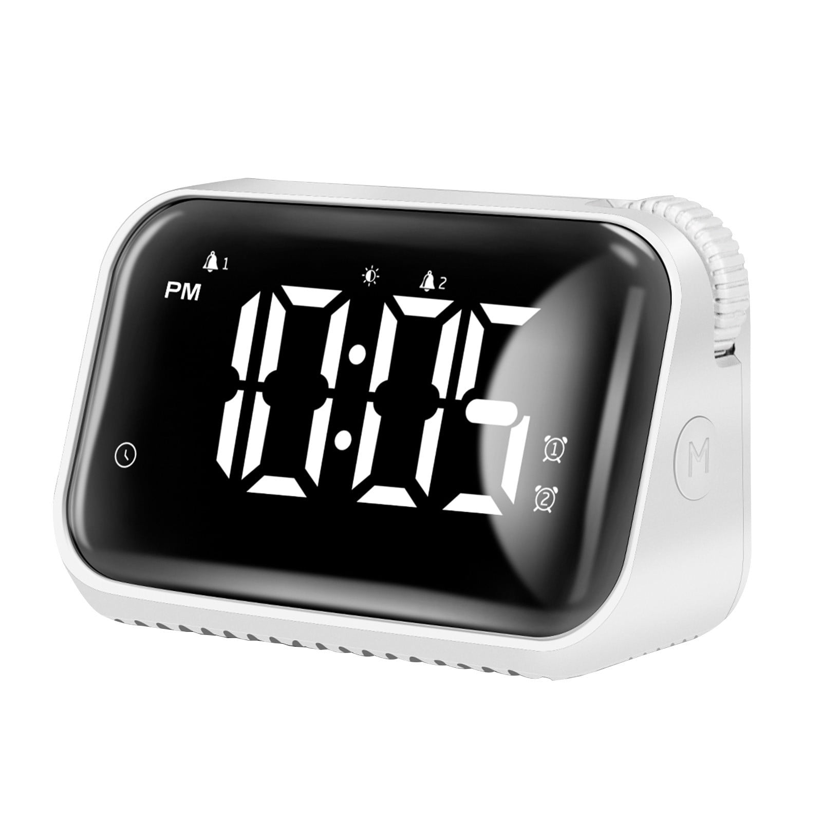 LED Large Screen Intelligent Digital Alarm Clock with Nightlight, Dual