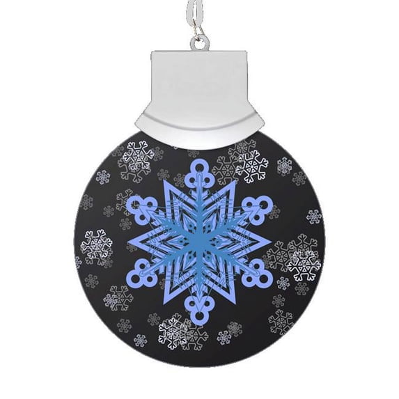 LED Let It Snow Animated Snowflake Necklace