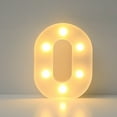 thumbnail image 1 of LED Letter Lights A-M | White Plastic Alphabet Signs for Wall or Standing | Battery Powered Night Light for Party & Home Decor | 16cm x 18cm, 1 of 3