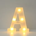 thumbnail image 1 of LED Letter Lights Alphabet, Battery Powered String Lights for Wall, A Z Letter Lamp for Birthday Party, Alphabet Marquee Sign for Bedroom Home，1-Pack, 1 of 3