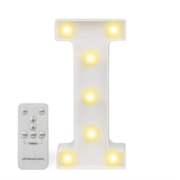 LED Letter Lights- Alphabet Marquee Letters Sign LED Marquee Number Lights Sign With Remote Warm White.