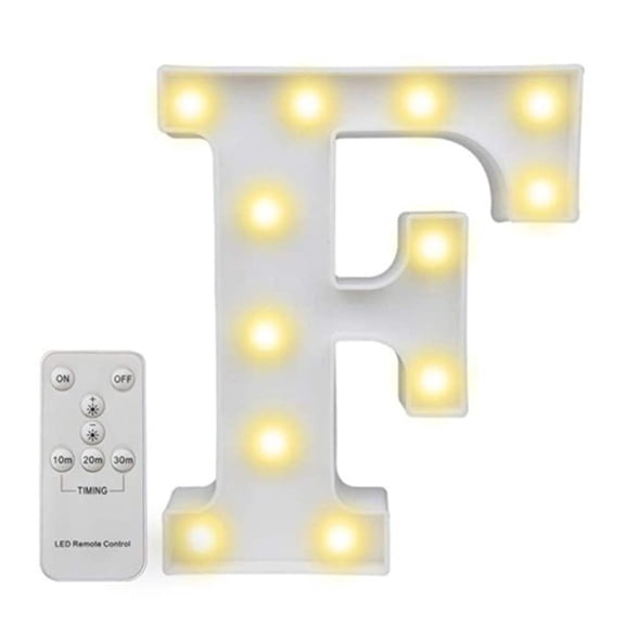 LED Letter Lights- Alphabet Marquee Letters Sign LED Marquee Number Lights Sign With Remote Warm White.
