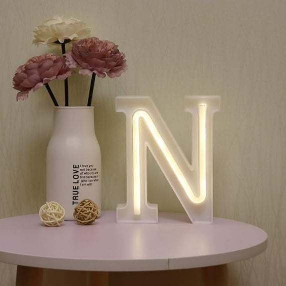 LED Letter Lights, Alphabet Marquee Letters Sign LED Marquee Number Lights Sign for Night Light,Christmas Lamp Home Bar Initials Decor