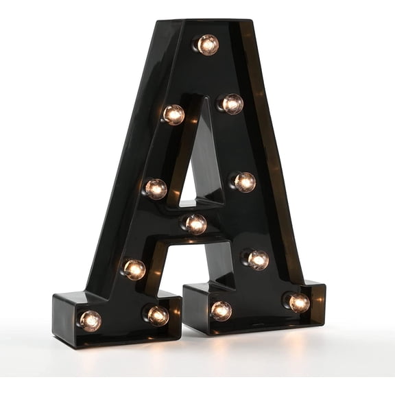 LED Letter Lights, Alphabet Marquee Letters Sign LED Marquee Number Lights Sign for Night Light