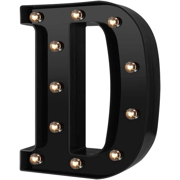 LED Letter Lights, Alphabet Marquee Letters Sign LED Marquee Number Lights Sign for Night Light
