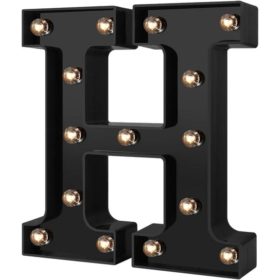 LED Letter Lights, Alphabet Marquee Letters Sign LED Marquee Number Lights Sign for Night Light