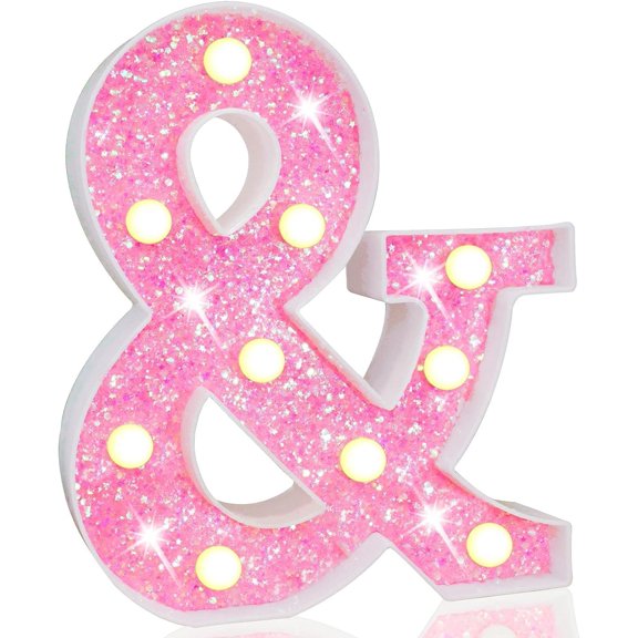 LED Letter Lights, Alphabet Marquee Letters Sign LED Marquee Number Lights Sign for Night Light