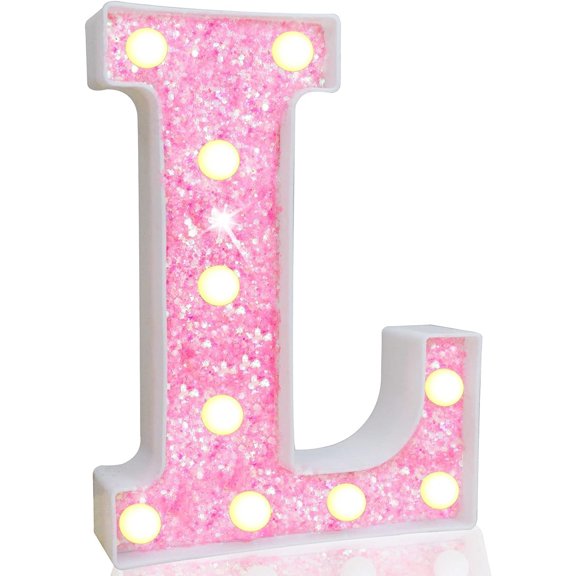 LED Letter Lights, Alphabet Marquee Letters Sign LED Marquee Number Lights Sign for Night Light