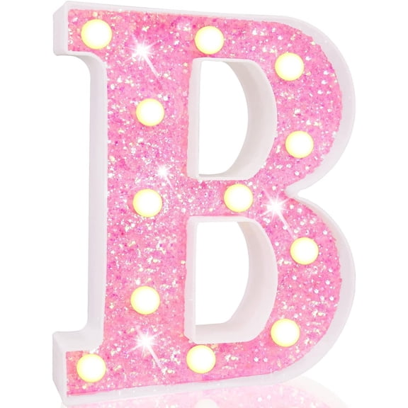 LED Letter Lights, Alphabet Marquee Letters Sign LED Marquee Number Lights Sign for Night Light