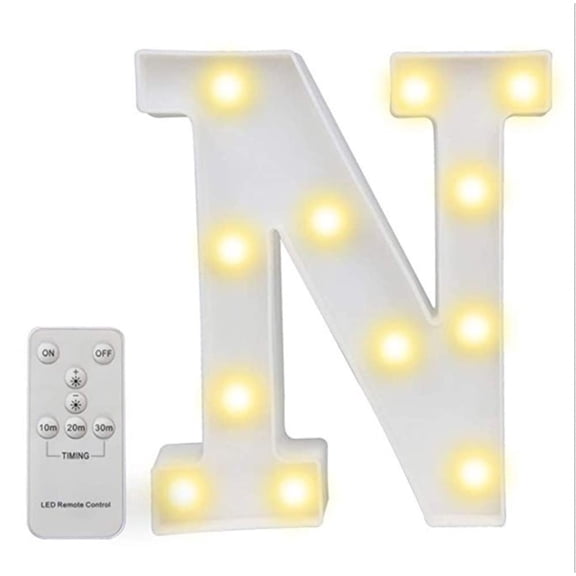 LED Letter Lights, Alphabet Marquee Letters Sign LED Marquee Number Lights Sign with Remote Warm White
