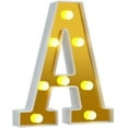 thumbnail image 1 of LED Letter Lights Sign Light Up Letters Sign for Night Light Wedding/Birthday Party Battery Powered Christmas Lamp Home Bar Decoration(A), 1 of 7