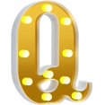 thumbnail image 1 of LED Letter Lights Sign Light Up Letters Sign for Night Light Wedding/Birthday Party Battery Powered Christmas Lamp Home Bar Decoration(Q), 1 of 6