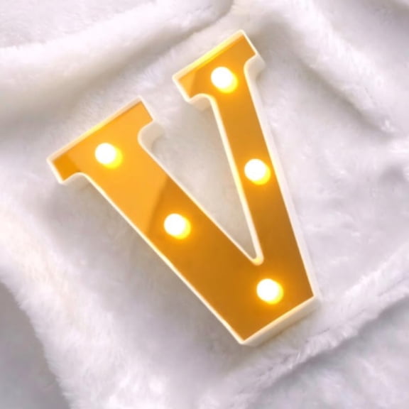 LED Letters Lights,Glitter Alphabet Signs, Battery Powered Light Up Letters for Wall & Table Decor, Birthday, Wedding, Party & Holiday Night Light