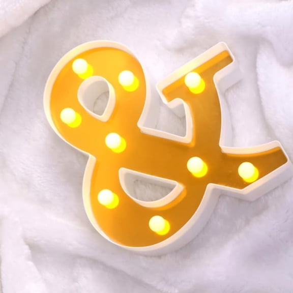 LED Letters Lights,Glitter Alphabet Signs, Battery Powered Light Up Letters for Wall & Table Decor, Birthday, Wedding, Party & Holiday Night Light