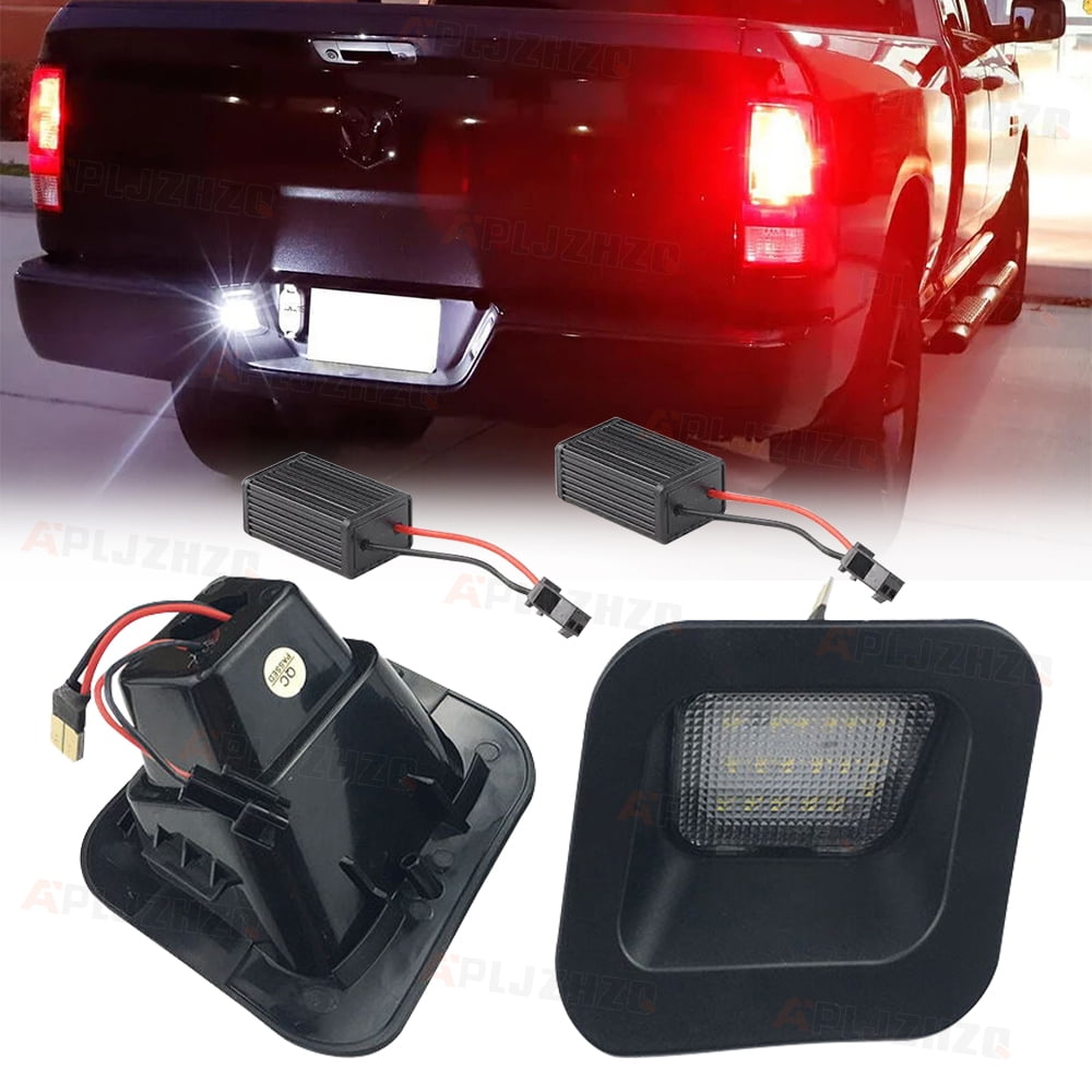 LED License Plate Light Housing Replacement Fit 2002-2018 Dodge RAM 1500 2500 3500