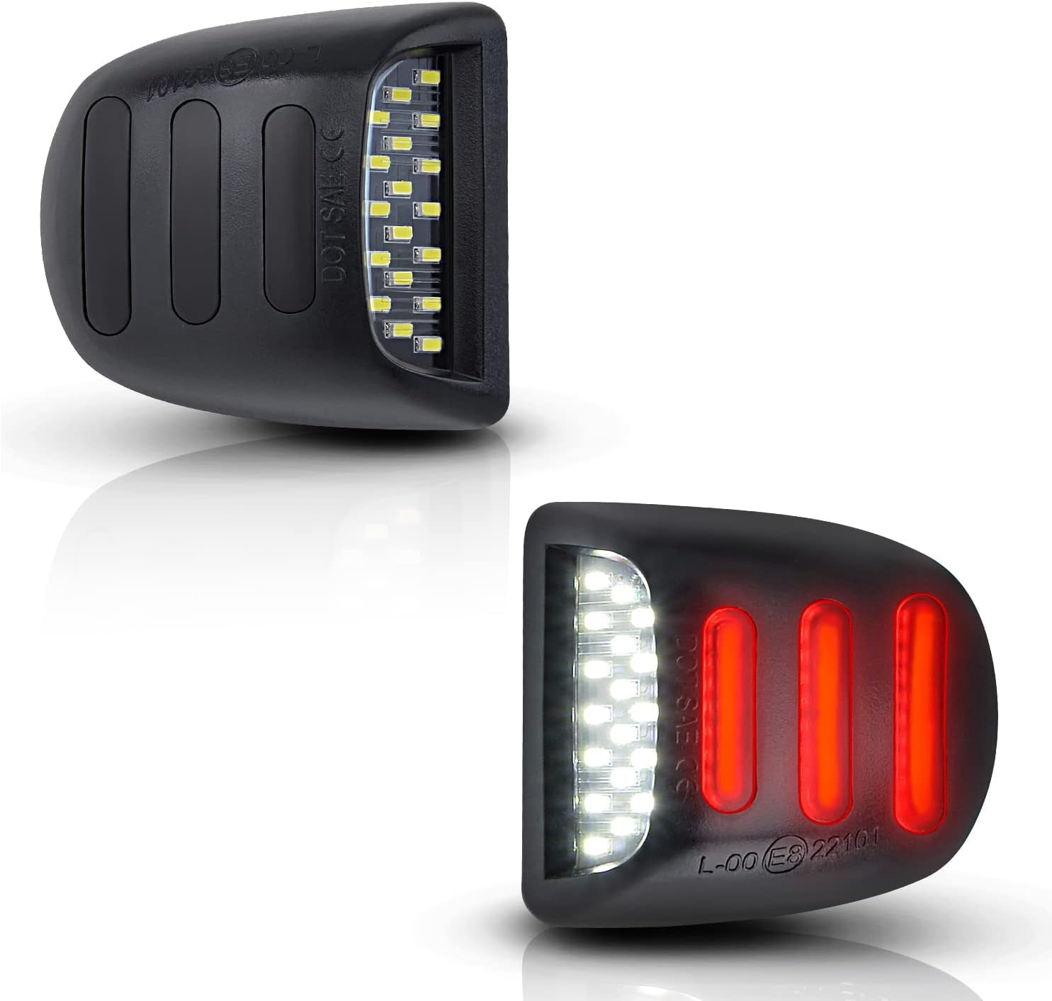 2 LED License Plate Light Red DRL Tube For Chevy Silverado For Sierra 1500 2500 - Foto 4