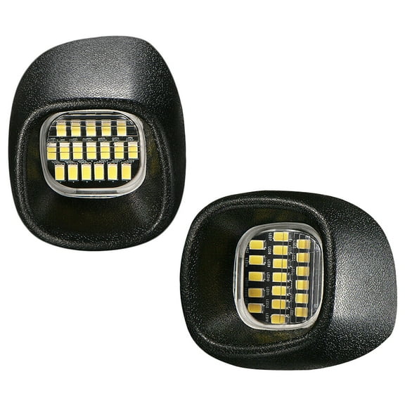 LED License Plate Light Tag Lamp Assembly Replacement For 1998-2005 Chevrolet, 1998-2004 GMC, 1998-2001 Oldmobile, DC12V 6000K White, Pack of 2