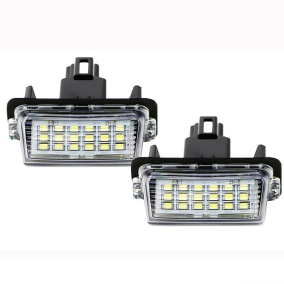 LED License Plate Light Tag Lamp Assembly Replacement For 2012-2019 Toyota, DC12V 6000K White, Pack of 2