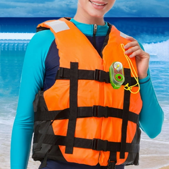 LED Life Jacket Light, Automatic Survivor Locator Strobe Light Water Activated Seawater Self Lighting High Beam Emergency Long Range LED Flashing Beacon Man Overboard Survival Vest