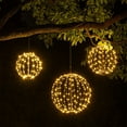 thumbnail image 1 of LED Light Ball Water-Resistant Soft Glow Battery Powered Hanging Tree Christmas Outdoor Decorations Ball Lights, 1 of 7