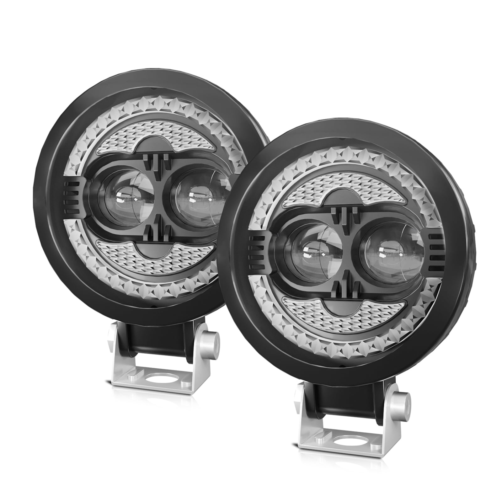 LED Light Bar, 2PCS 120W 18000LM Super Bright Spot Driving Lights