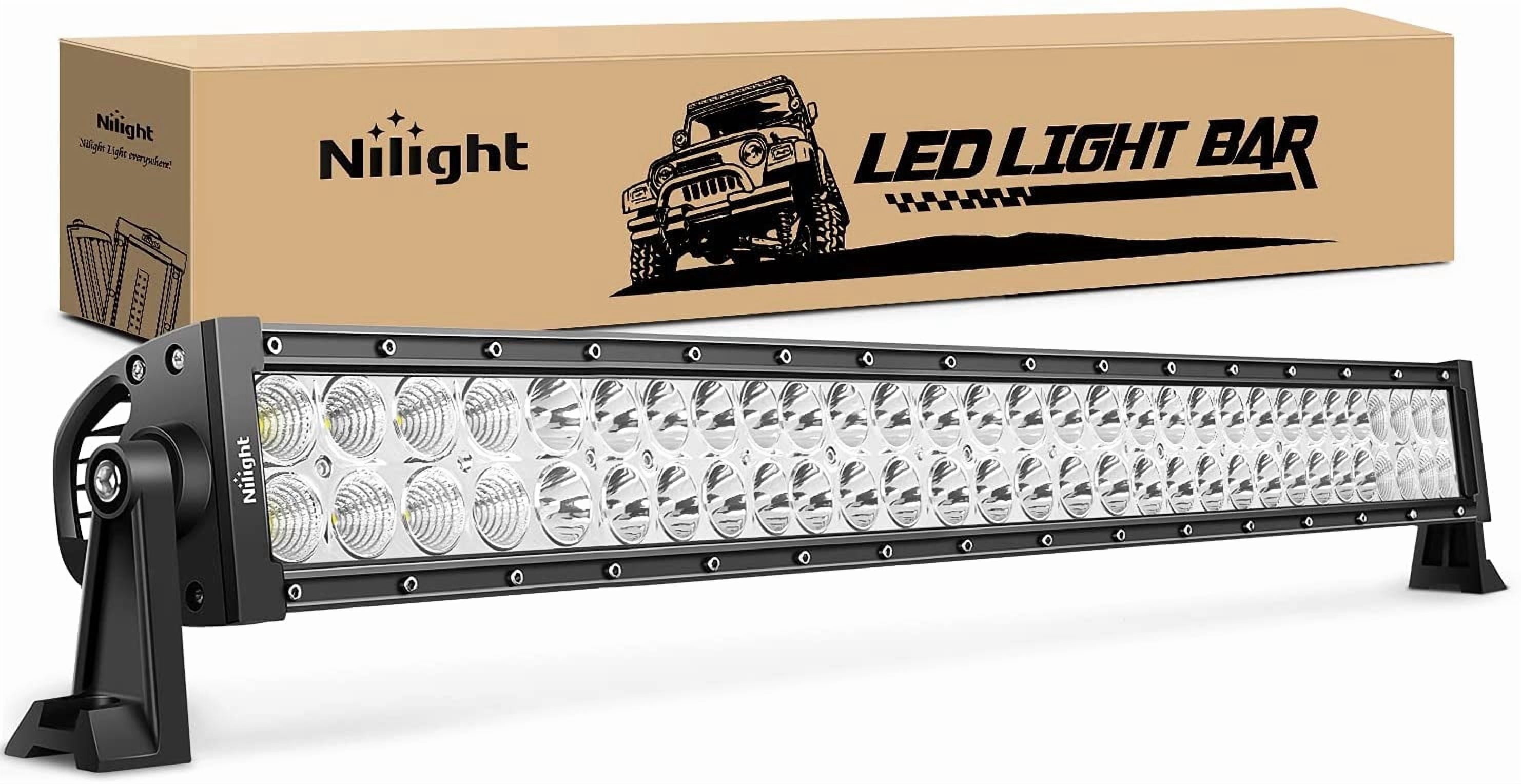 Nilight LED Light Bar 32 Inch 180W 12600LM Spot Flood Combo Driving Lamp Roof Bumper Off Road Lights LED Work Light Pods for Van Camper Car Pickup ATV UTV SUV Truck Boat