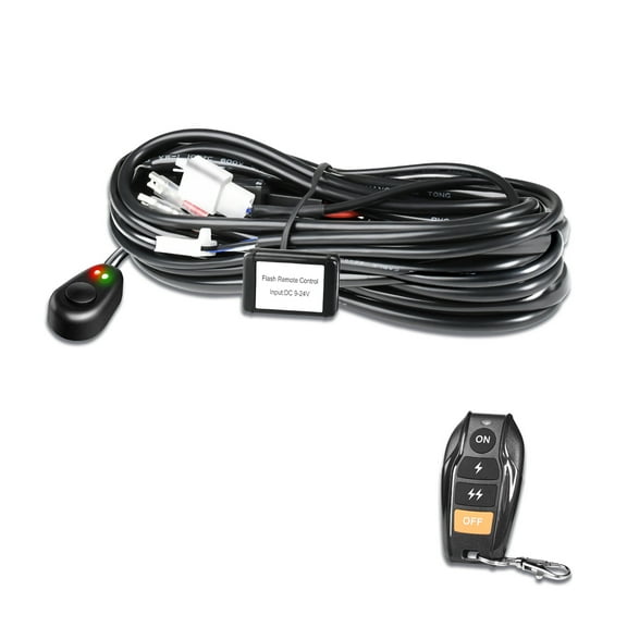 LED Light Bar Wiring Harness Kit 18AWG Core Cable for Car Fog Lights