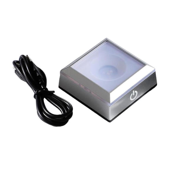 LED Light Base LED Light Base Show Stand Display Plate with Sensitive Touch Switch LED Light Rotating Display Stand