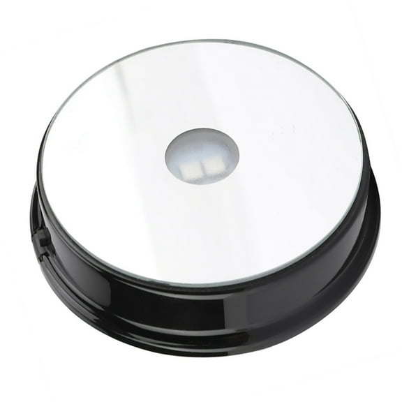 LED Light Base Stand Round Colorful Light Crystal Display for Glass Bottle Crystal Art Figurine Decoration Vase Battery Multicolor Operated