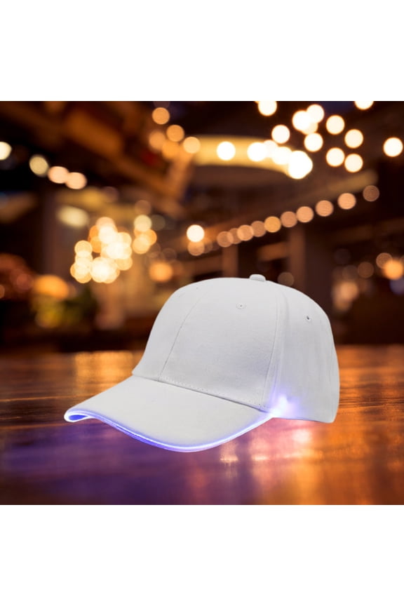 LED Light Up Baseball Cap, Multi Color Flashing Party Hat for Festivals and Performances, One Button Switch Fashion Cap, Outdoor Night Running Safety Hat, Creative Holiday and Event Gift