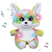 LED Light Bear up Bear Plush Toy, Creative Night Light & Bedtime Music,Glow Soft Plush Toy,Gifts Christmas,Birthday for 3+ Kids
