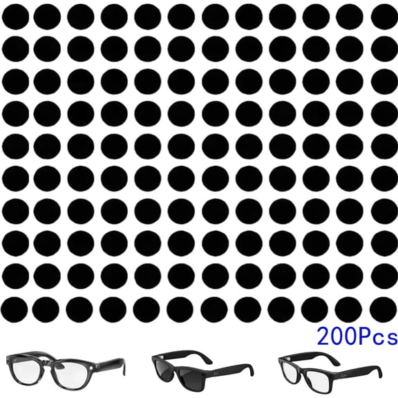 LED Light Blocking Stickers Tutuviw 200 Pcs 5mm Restickable Blackout Covers Blackout Stickers Privacy Stickers Light Dimming Sticker for Smart Glasses and Devices Anti-Glare Half-Dimming Dots