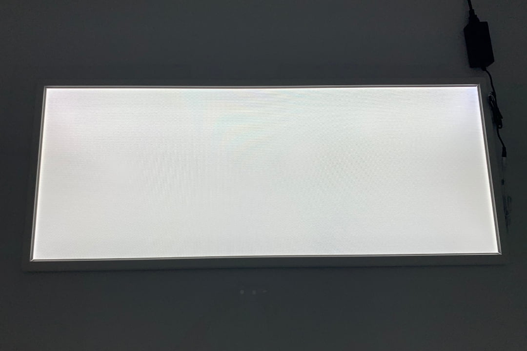 LED Light Box with Snap Frame in White – Size:  35.5  x 19.7 inches – Commercial Grade