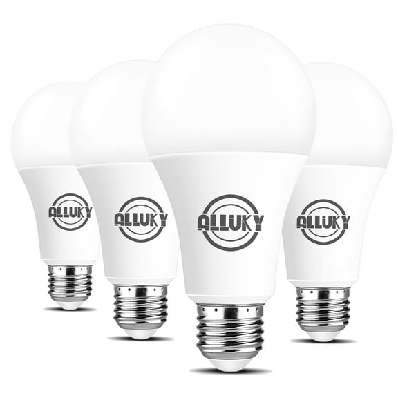 LED Light Bulb 20W, A21 Shape (200W Equivalent) Daylight White 5000K, 2200 High Lumens LED Bulb, E26 Base, Non-Dimmable for Table Lamps, Desk Lamps, Floor Lamps - 4 Pack