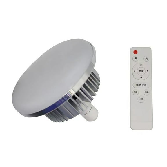 LED Light Bulb 3200K-5500K Photography Lamp Light Bulb Adjustable Brightness E27 Bracket with Remote