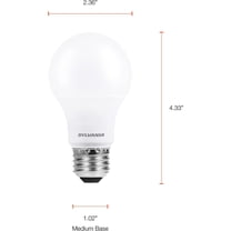 LED Light Bulb 75W Equivalent 12W 13 Year Dimmable 1100 Lumens White 4 Pack