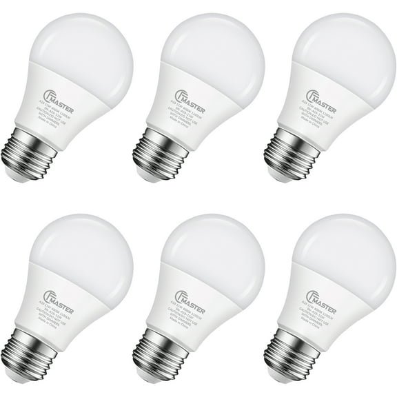 LED Light Bulb A19, 75W Equivalent, 11W 4000K Neutral White, 1100 Lumens, Non-Dimmable, CRI 85+, No Flicker E26 Base Bulbs for Home Office, 6-Pack