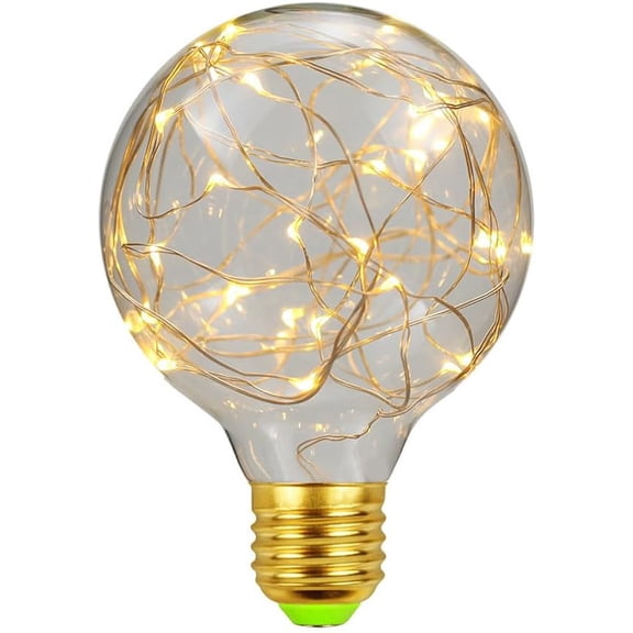 LED Light Bulb Decorative Lamp - E27 Bulb Starry Decorative Ambient Night Lighting 2300K Warm White 220V-240V for Holiday Christmas Indoor Party Wedding Decoration