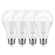 LED Light Bulbs 150 Watt Equivalent, 2200 Lumen Super Bright Light Bulbs, Daylight White 5000K, A21 20W LED Bulb E26 Base, Non-Dimmable, No Flicker Brightest Bulb for Bedroom Living Room Home, 4-Pack