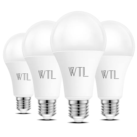 LED Light Bulbs, 4 Pack A21 150-200W Equivalent(20W) Light Bulb, 2200LM High Lumens, 4000K Cool White Non-dimmable E26 Medium Base LED Bulb for Living Room