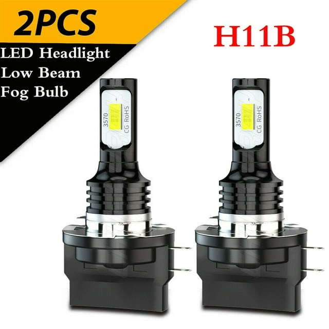 LED Light Bulbs H11B Replacement Halogen Headlight Bulb, Pack of 2