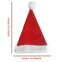 LED Light Up Christmas Santa Hat with Flashing Lights, Glowing Holiday Hat for Adults and Teens, Party Costume Accessory for Winter Celebration, Gift Exchange and Festive Events,Red